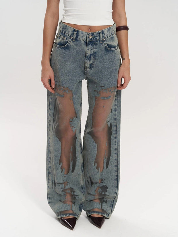 Creazando | Mosaic Mesh Jeans